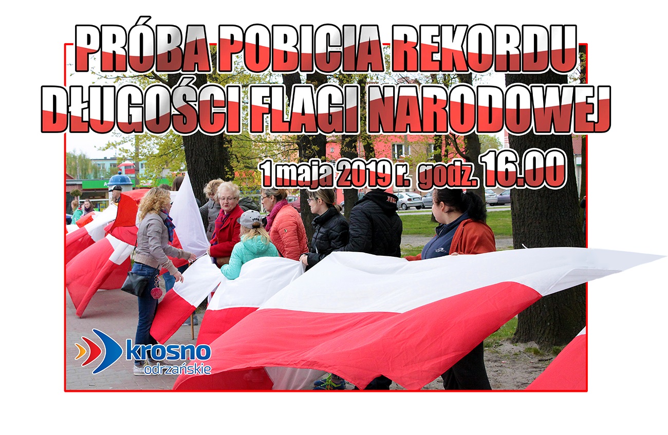 próba bicia rekordu długości flagi