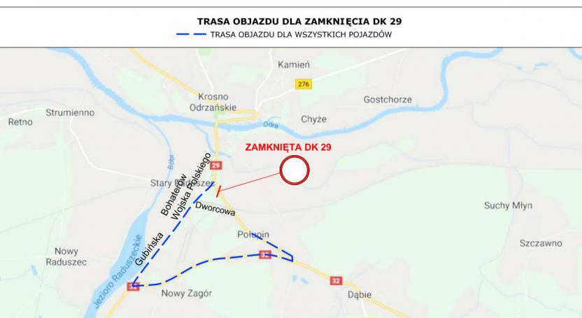 Mapka objazdu